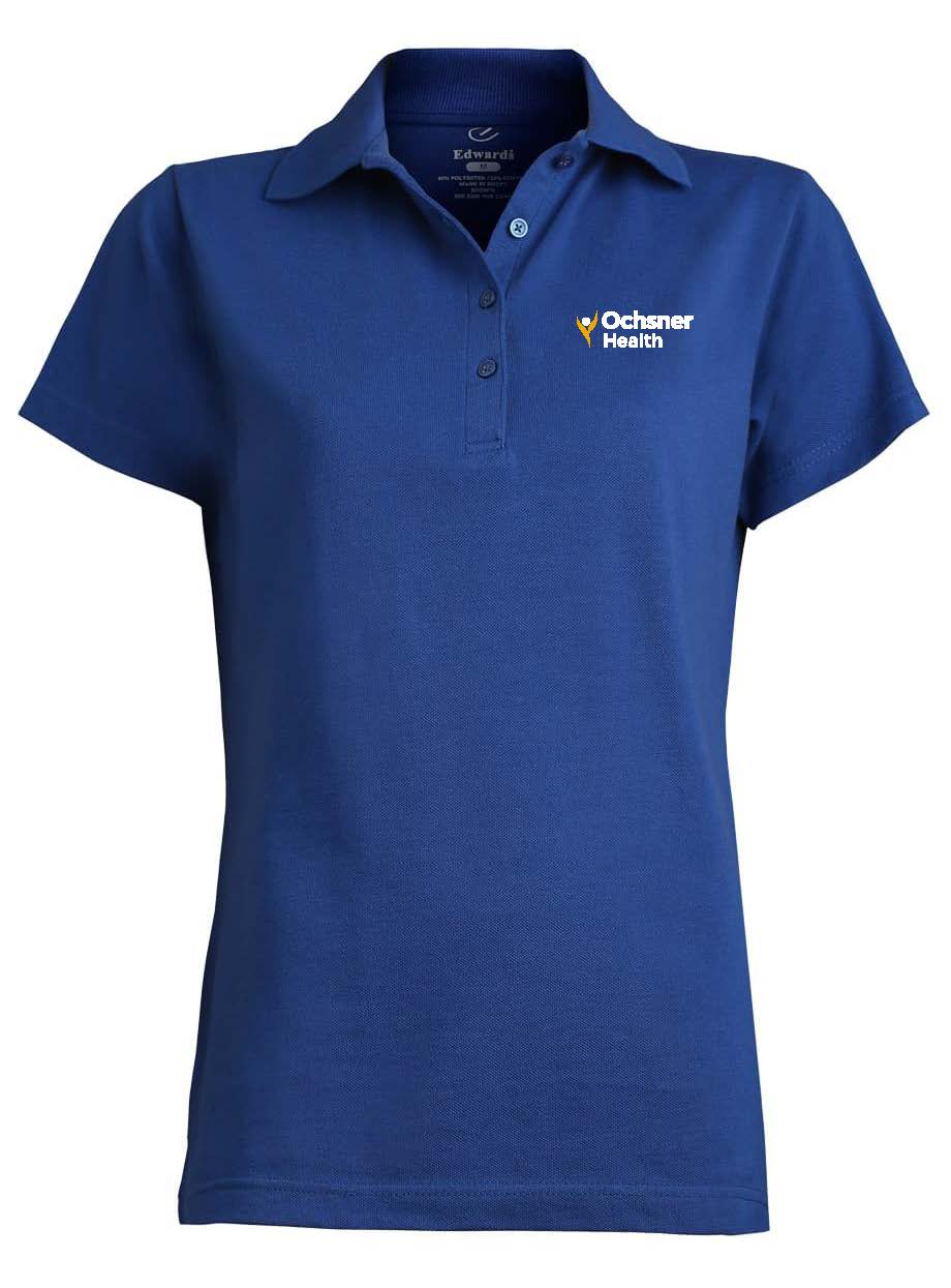Women's Edwards Polo Shirt, Royal Blue, large image number 1